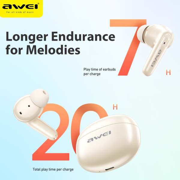 Awei T 90 Bluetooth Earbuds