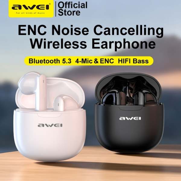 Awei T68 ENC bluetooth Earbuds