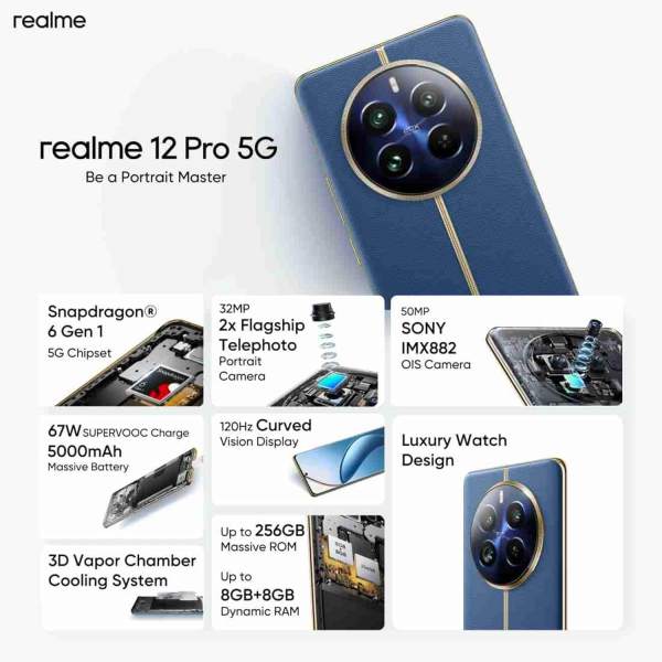 Realme 12 Pro plus 5G 8GB RAM 256GB Realme