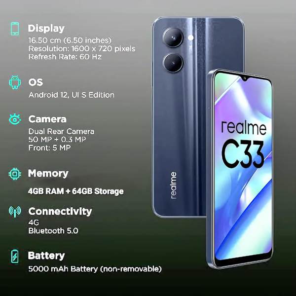 Realme C33 4GB 128GB  Realme