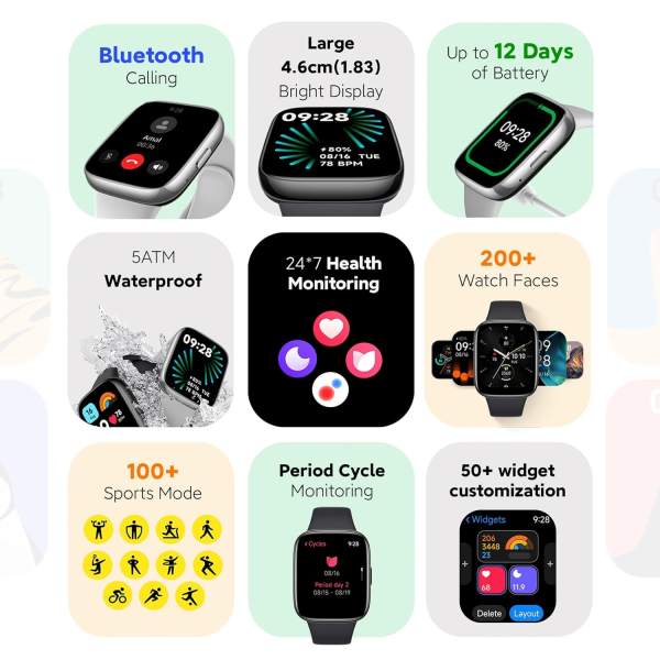 Redmi Watch 3 Active Black Watches